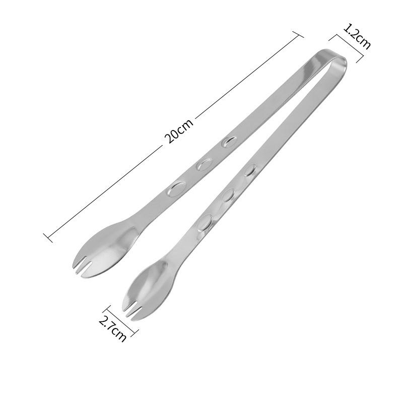Stainless Steel Ice Clip for Ice Cube Clip Stainless Steel Food Clip with Magnetic Ice Clip Barbecue Clip