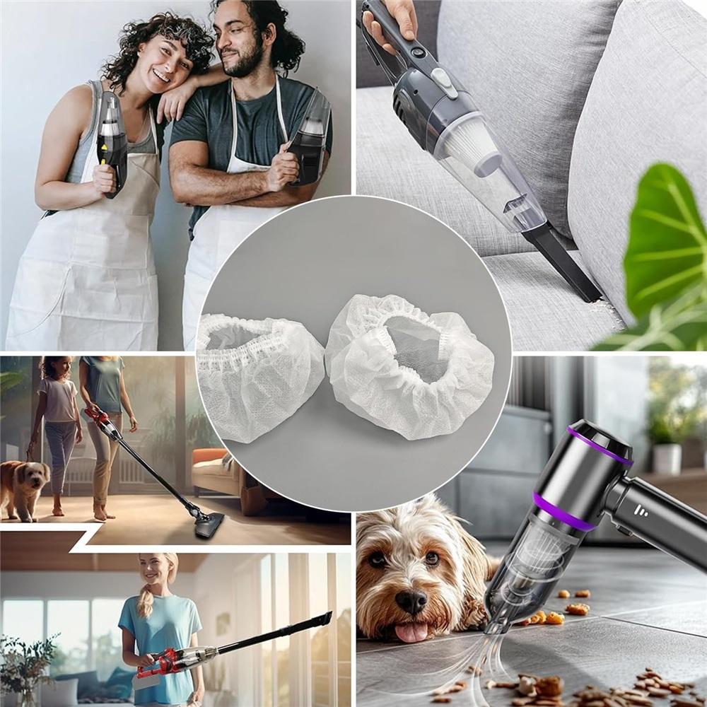  100-piece Vacuum Cleaner Filter Cartridges - Easy To Install, Extended Service Life, Disposable