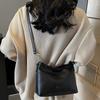 Simple Solid Color Crossbody Bags Women High Quality Commuting Daily Pack Korean Style Bucket Single Shoulder Bag Lady Handbags