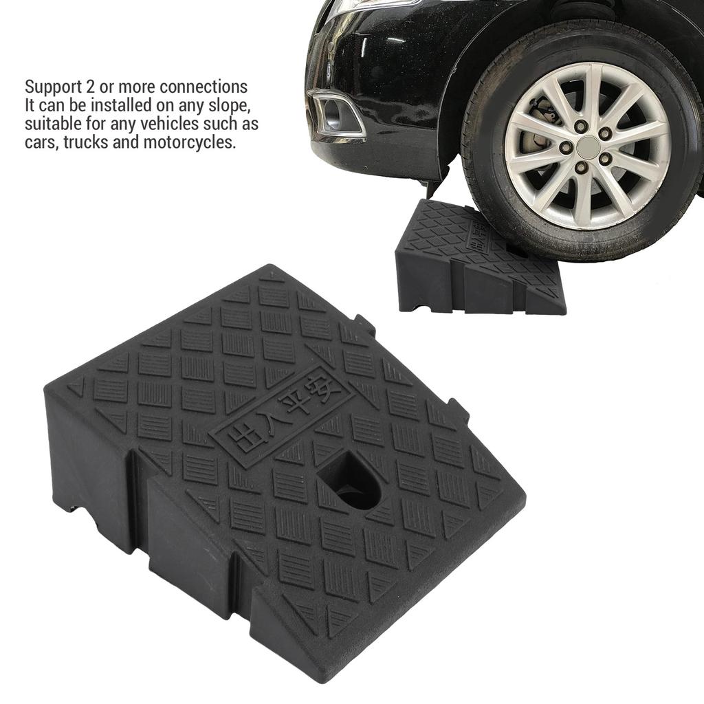 Auto-Schwellenrampe mit Seitenverschluss 250mm*270mm*110mm 2200 Lbs PVC Auffahrts-Schwellenrampen für Laderampe Bürgersteig Auto Motorrad