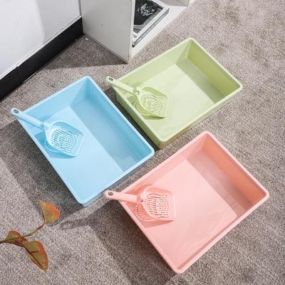 Litière pour chat semi-fermée en PP: Design Carré, Facile à Nettoyer, Support Transfrontalier