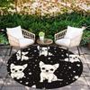 Chihuahua pattern round rug,Carpet Rug for Living Room Bedroom Sofa Playroom Decor,Non-slip Floor Mat,Holiday Gifts and Birthday Gifts.