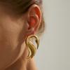2026 Exaggerated Metal Earrings for Women Drip Glaze Flowers Leaves Earrings Romantic Enamel Elegant Geometric Jewelry Gifts