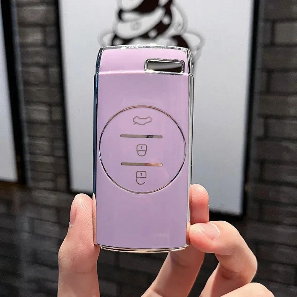 TPU 3 Buttons Car Remote Key Case Cover Fob Shell Protector For Chery EXEED LX TXL 7 8 Auto Accessories