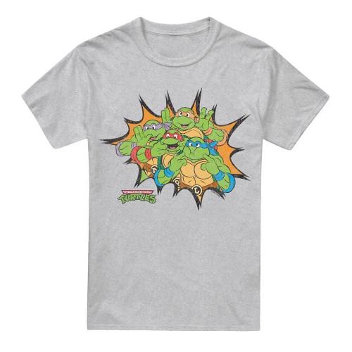 Teenage Mutant Ninja Turtles Mens Funny Face Turtles T-Shirt