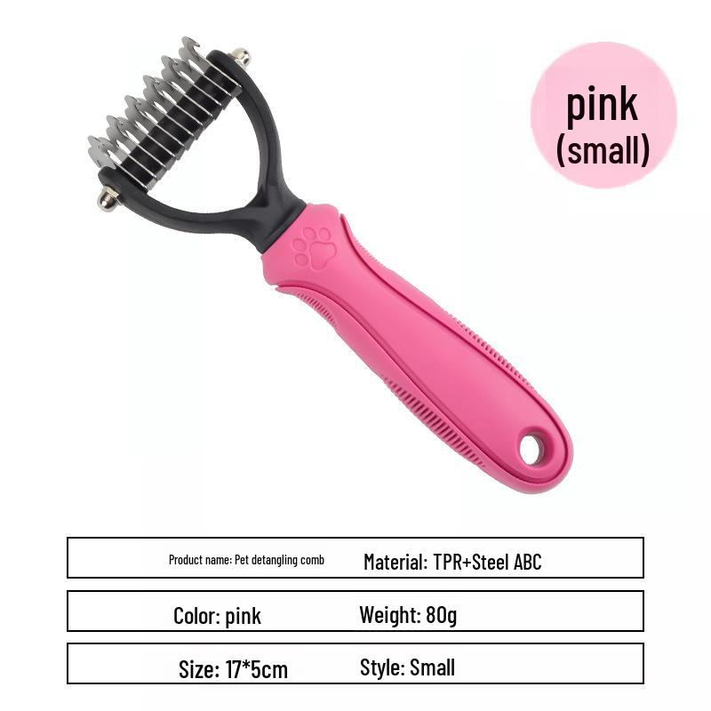 Tier Entwirrkamm für langhaarige Katzen & Hunde - Ideal zum Entfernen loser Haare