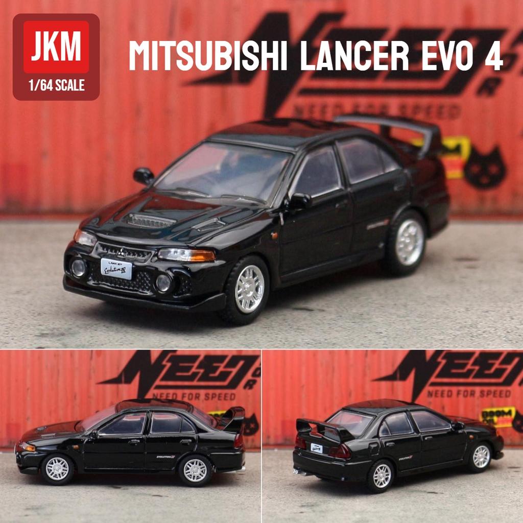 1/64 Mitsubishi Lancer Evolution EVO Familie JDM Initial D Spielzeugauto Modell JKM 1:64 Kostenlose Räder Druckguss Metalllegierung Sammlung Geschenk