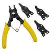 Metal Durable 4 In 1 Snap Ring Pliers Plier  Set Circlip Combination Retaining Clip
