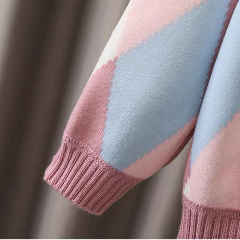 Girls' Casual Knit Cardigan Autumn Children's Sweater Top Coat