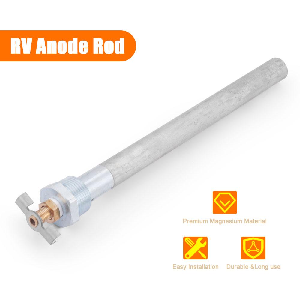 RV Water Heater Anode Rod 3/4''NPT/234mm,1/2''NPT /115mm Length Reliable Protection for Suburban Hot Water Heaters Anode Rod