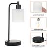 Lampada da tavolo industriale Lampada da scrivania vintage Lampada da comodino con porte USB 2.1A Porta CA