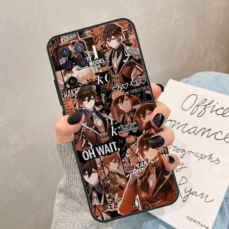 Zhongli Genshin Impact Case For Oppo A57 A17 A77 A18 A38 A58 A78 A98 A74 A54 A94 A80 A60 A40 A96 A76 A16 A15 A5 Pro