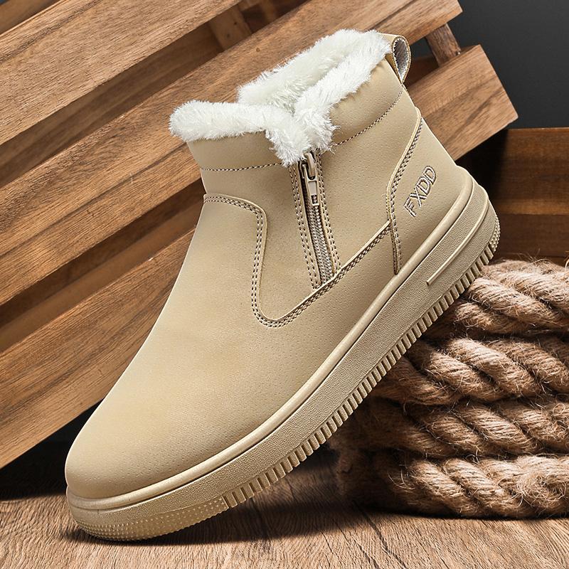 Winter New High-top Snow Boots with Added Insulation for Warmth. Warmth-enhanced Sports Boots for Outdoor Use. Men's Boots.