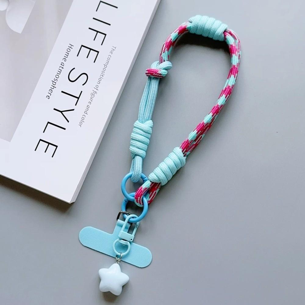 Dopamine Colorful Mobile Phone Hanging Rope Dual Purpose Short Braided Rope  Men and Women