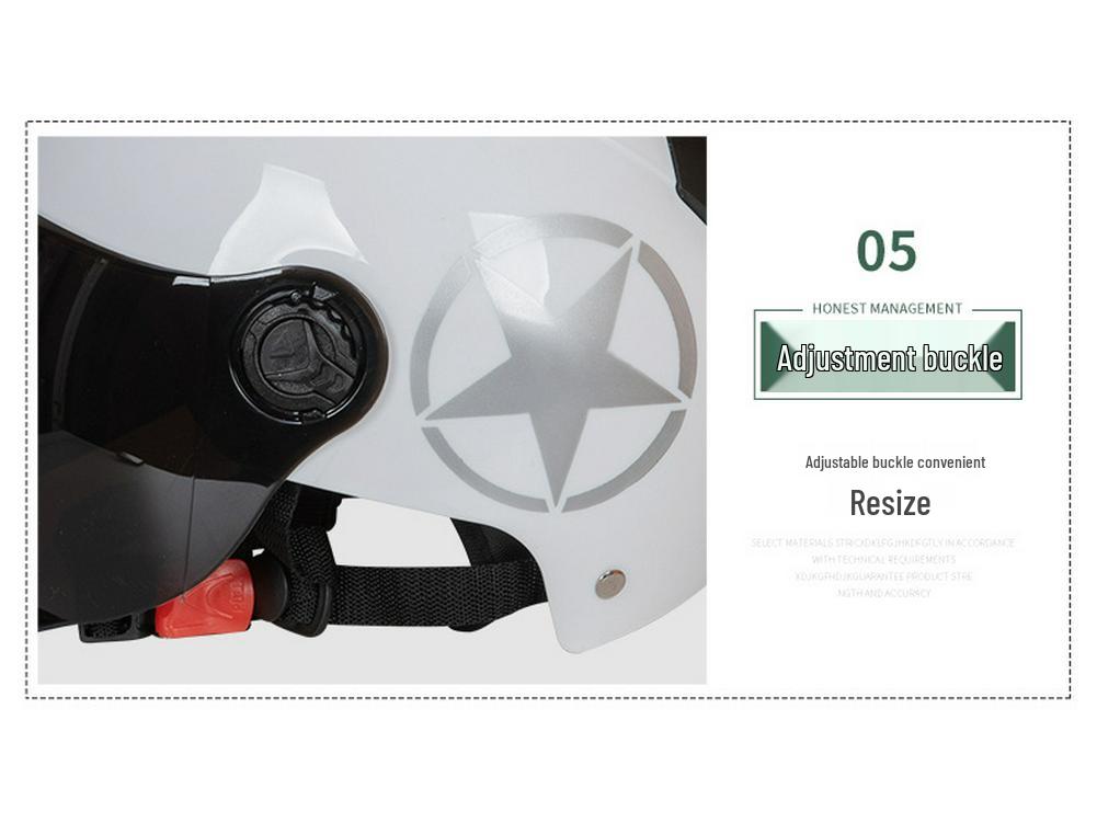 Unisex Ganzjahres-Elektrofahrzeughelm mit Sonnenschutz