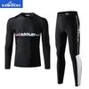 Unisex Long Sleeve Rash Guard Set With Full Coverage Pants Swimming Surfing Sun Protection