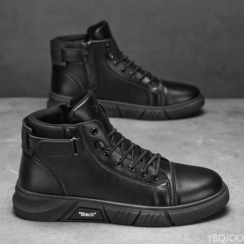 

Новая весна осень простые удобные высокие мужские туфли повседневные модные универсальные ретро теплые хлопковые туфли 39