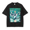 Tsukino Usagi T Shirts Vintage Washed Anime SSailor MMoon Oversized Tshirts Manga Chibiusa Short Sleeve Girl Tops Tees Women
