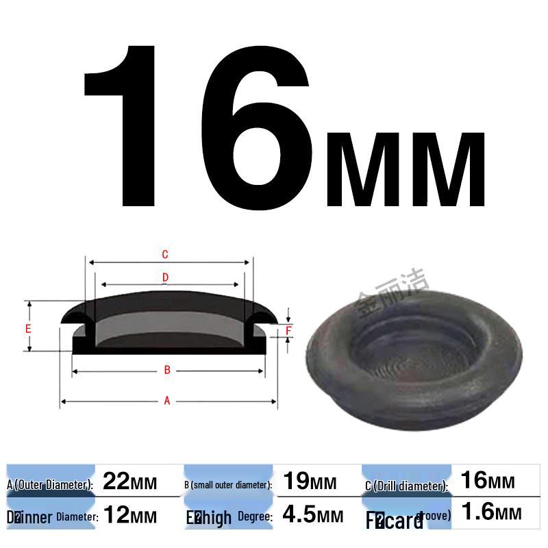Waterproof Rubber Seal for Cable Outlets – Single-Sided Protection Ring, Hole Plug, and Cover for Electrical Cabinets