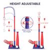 3-in-1 Kids Baseball Set for Ages 3-5/5-8, Batting Tee, Stand Tee, Pitching Machine with 4 Plastic Softballs & Bat