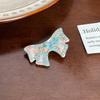 Four Centimeter Trendy Rhinestone Duckbill Hair Clips With Adorable Bow And Color Options