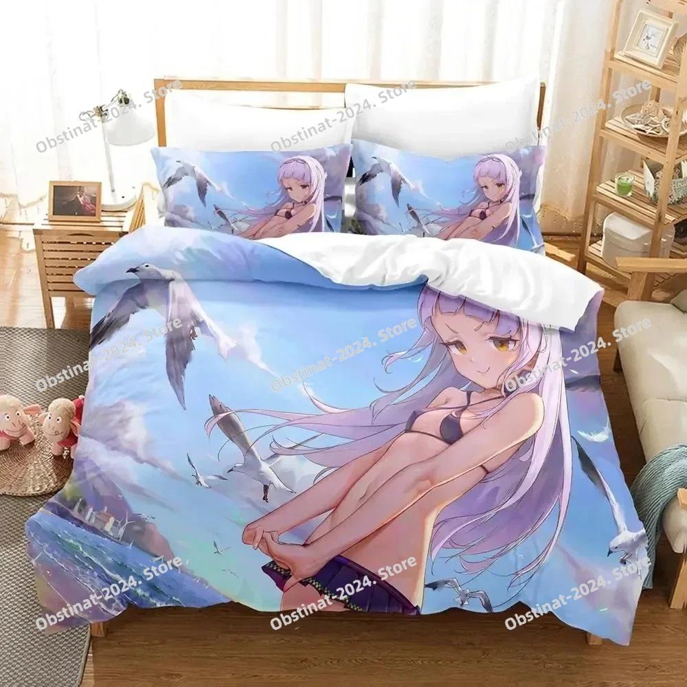 3D Print Anime Murasaki Shion Bedding Set Printed Duvet Cover Pillowcase Single Double Style Queen King Size Sets