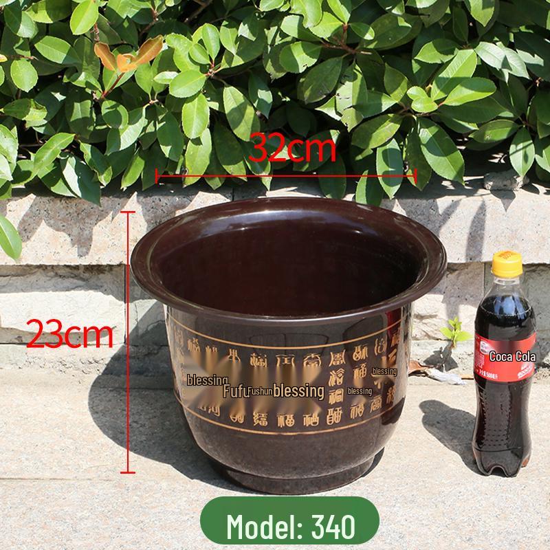 Extra Large Durable Plastic Flower Pot with Tray