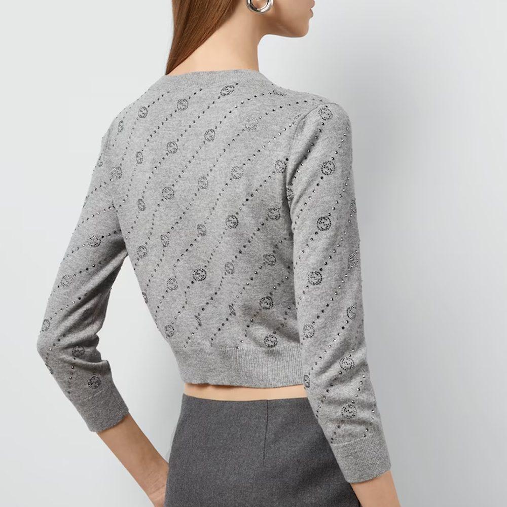 Gucci Cashmere Sweater Women's Gray 773367-XKDUT-1056