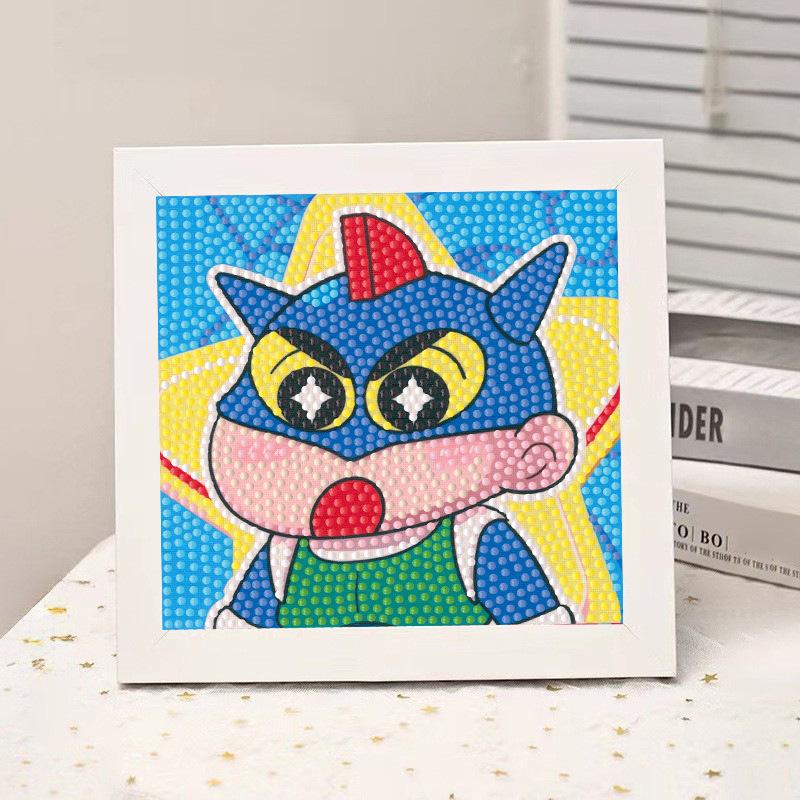High-End Diamond Painting Diy Van Gogh Starry Sky Cat Creative Handmade Toy Table Decoration Diamond Painting With Frame