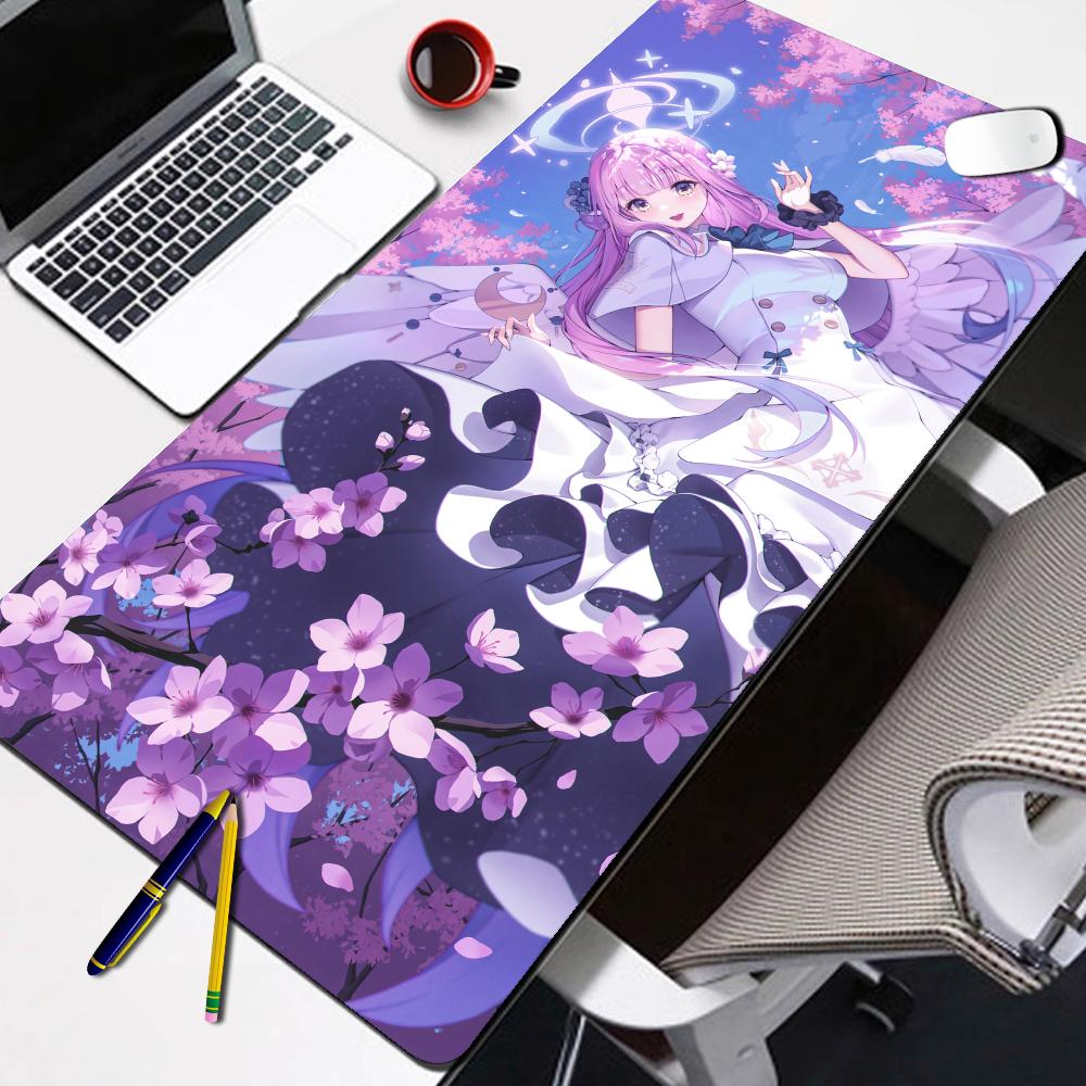 Popular Game Blue Archive Cute Misono Mika NonSlip Rubber Mouse Pad Lock Edge mousepads Game play mats for notebook PC
