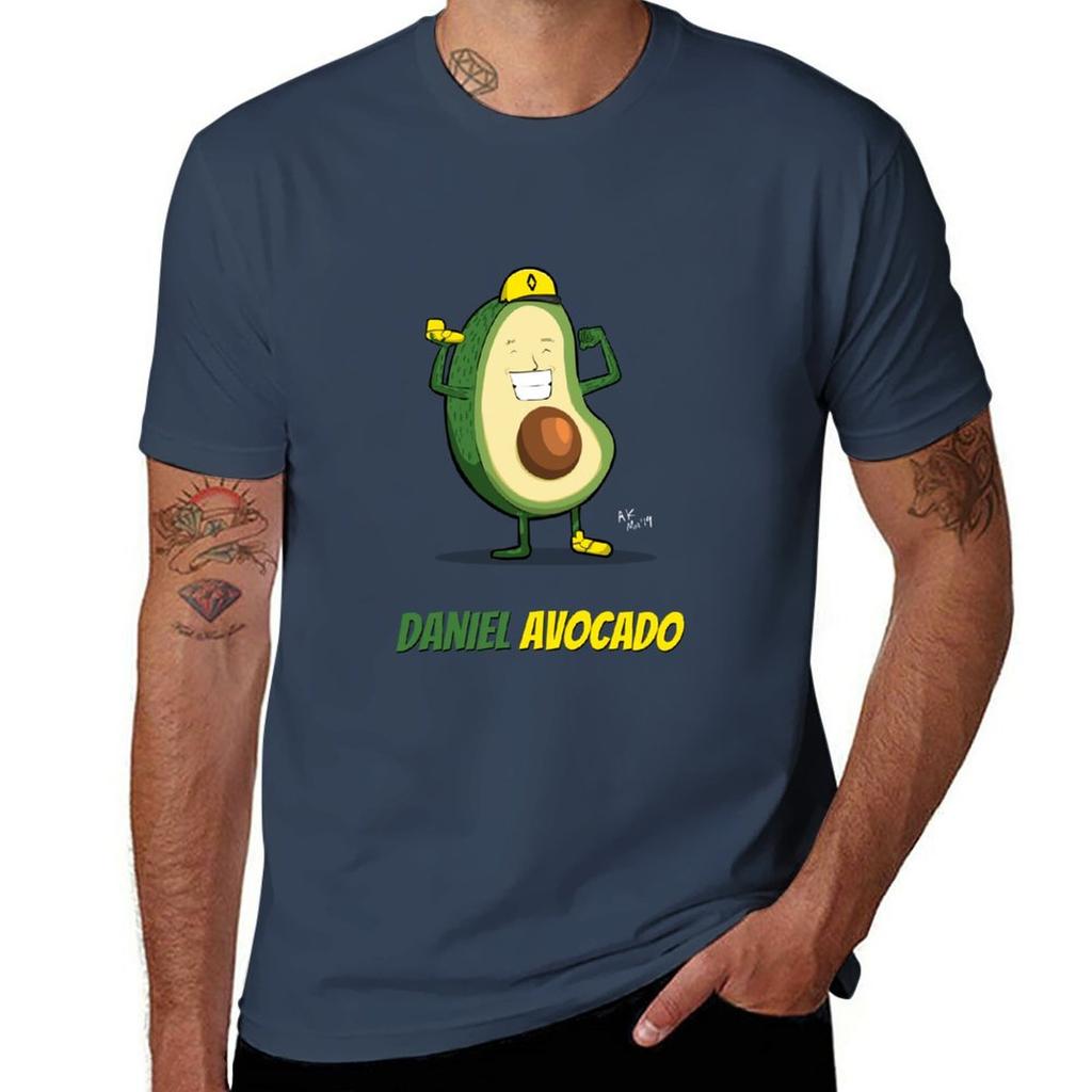Daniel Avocado TShirt boys whites boys animal print aesthetic clothes mens graphic tshirts funny