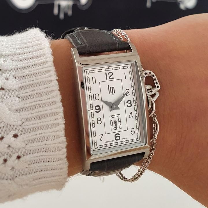 RIP Churchill T18 Silver Crocodile Dark Gray Leather