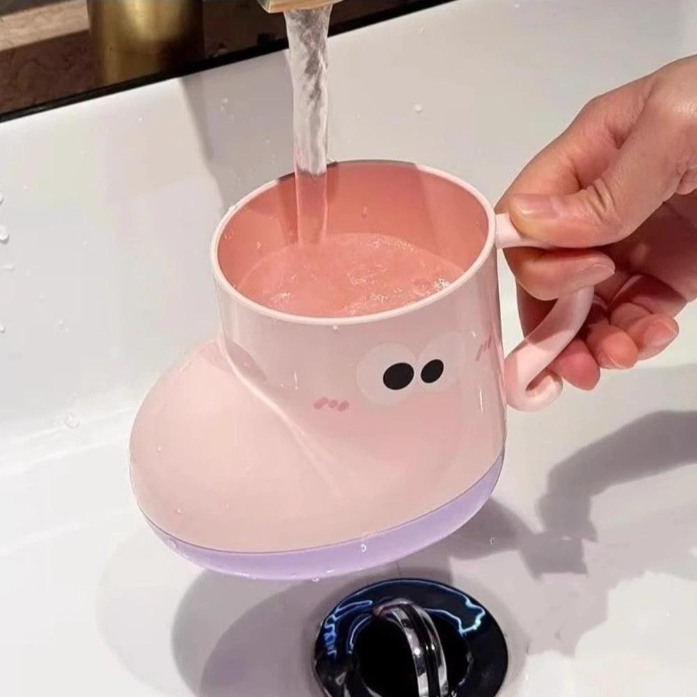 Cute Shoe Shape Brush Cup Toilet Cup Children Couple Toothbrush Cup Patchwork Plastic Student Mouthwash Cup Student