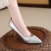 2026 Women Pumps Genuine Leather Pointy Toe Thin High Heels Dress Party Prom Basic Shoes Woman