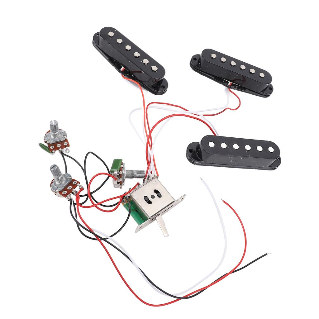 E-Gitarre Single Single Single Coil Pickup Kupferdraht Schwarz Einstellbarer Gitarren-Pickup für ST