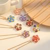 Fashion Flower Necklace Accessory - Women's Small-Scale Luxury Design - Elegant Lockbone Chain