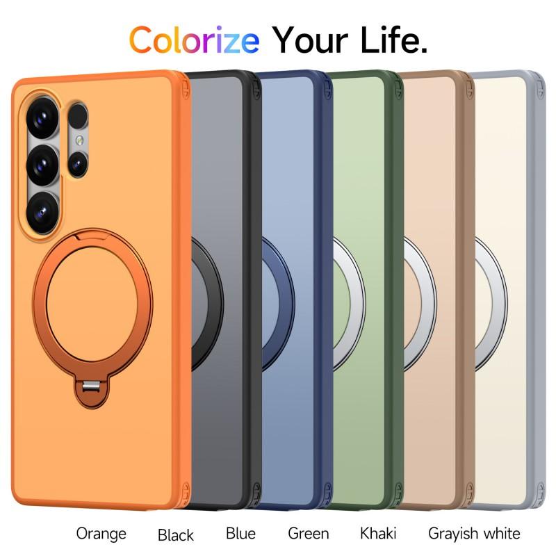 Magnetische Handyhülle mit 360° drehbarem Ständer Galaxy S26 Ultra A57 S25 FE Kompatibel mit kabellosem Laden
