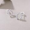 Ready To Ship VVS Moissanite Horseshoe C Hoop Earrings S925 Sterling Silver Full Pave U Shape Jewelry for Women Earings