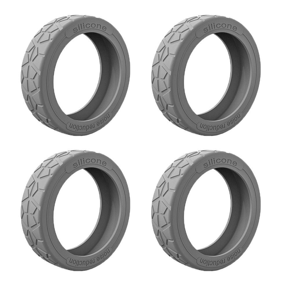 8 stk Silikon Koffert Hjul Beskyttelsesdeksel Reduser Støy Trallekasse Hjuldeksel