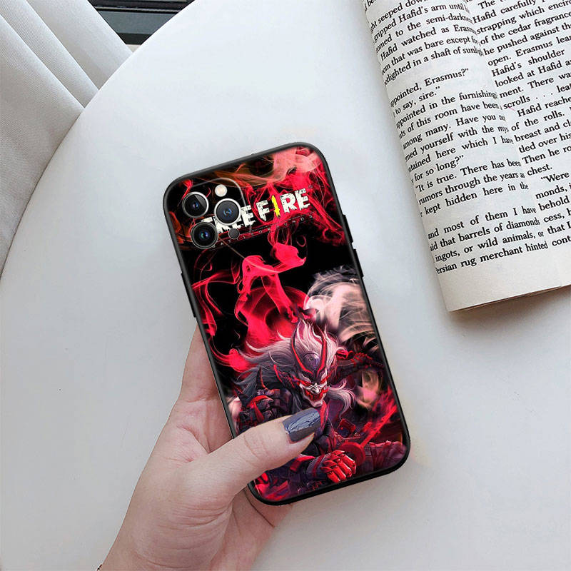 IR10 Free Fire Phone Shell Case for Redmi Note 12 12S 12C 13 13C 13R 14 14S 14R 14C Pro Max Plus A3 A3X A4 A5 11A 13X