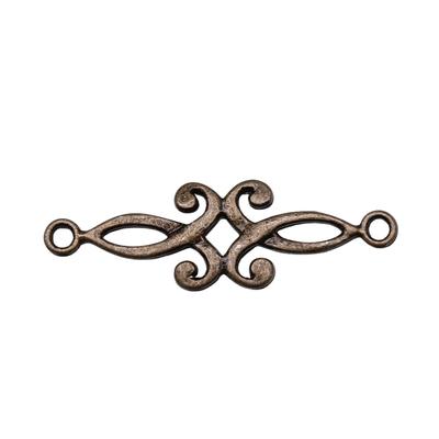 20pcs Connector Charms Jewelry Components Accessories Antique Bronze Color Zinc Alloy 29X9mm