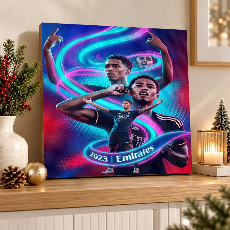 Jude Bellingham Diamant Schilderen Kit 5D Volle Boor DIY Diamant Mozaïek Muurkunst Huis Decoratie