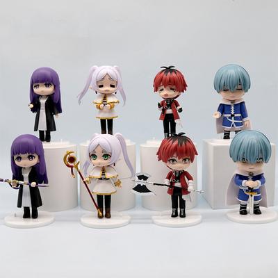 8 Stück FuRyu Nudelstopper Sousou no Frieren Anime Mädchen Figur Frieren Jenseits des Endes der Reise Actionfigur Sammlerstück Modell Spielzeug