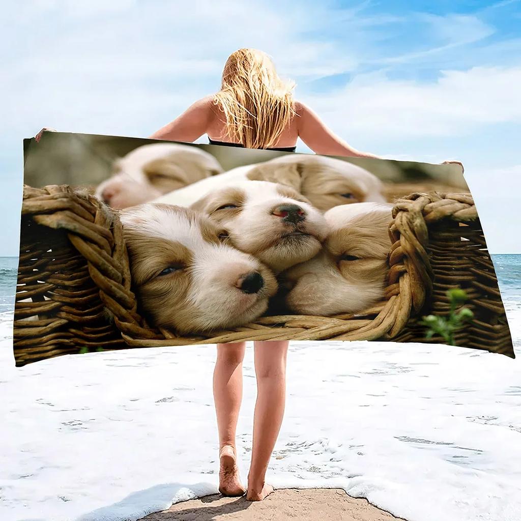 Natural Landscape Flowers Beach Towels Oversized Sand Free Quick Drying Beach Towel Big Bath Towels Beach Travel Accessories