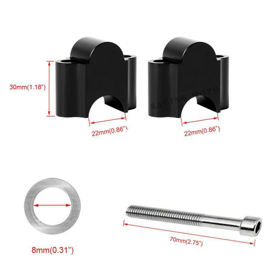 Aluminum Alloy 30mm Lift Rod for R1200/R1250 BMW Handlebar Lifts