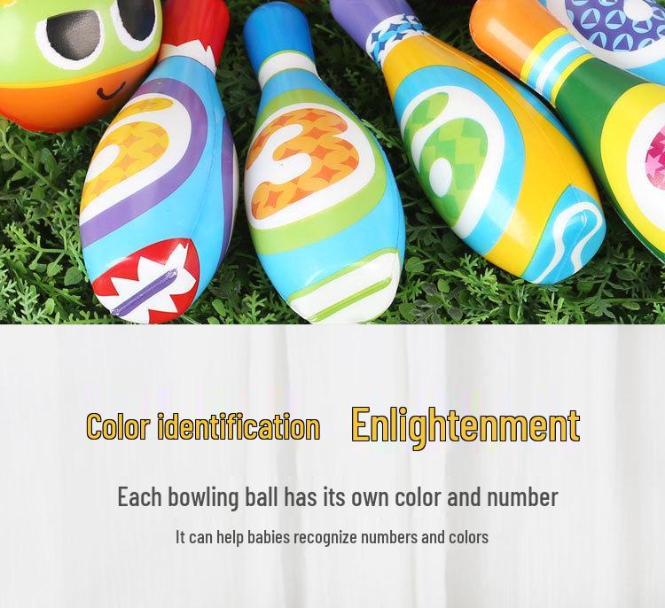 Extra Large Kids' Bowling Set for Ages 3-6: Indoor & Outdoor Parent-Child Game