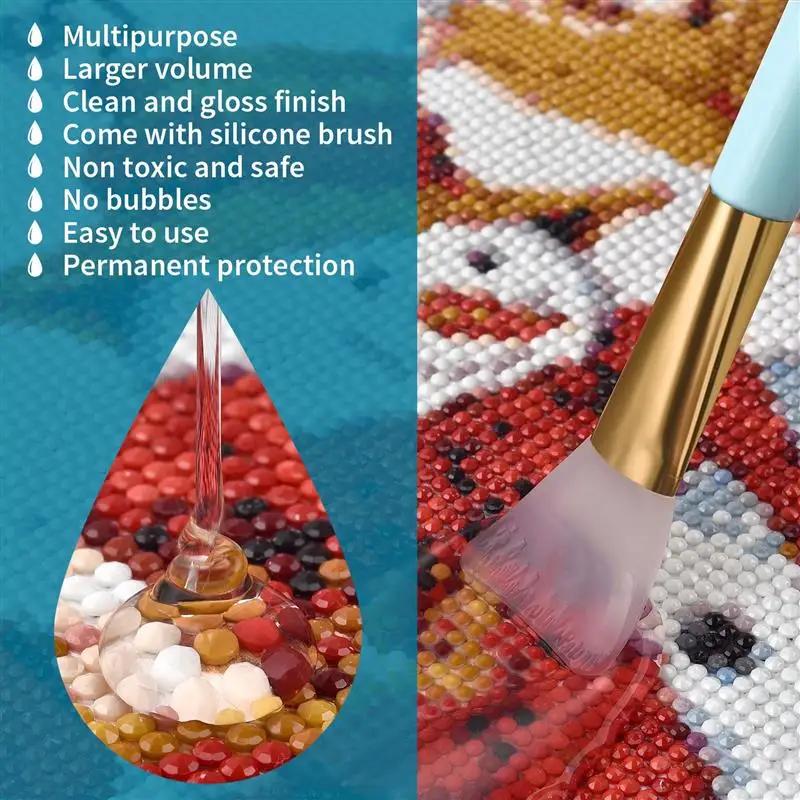 Adhesives & Sealers Diamond Painting Sealer Puzzle Art Glue Permanent Hold & Shine Effect Sealer Diamond Painting Puzzle