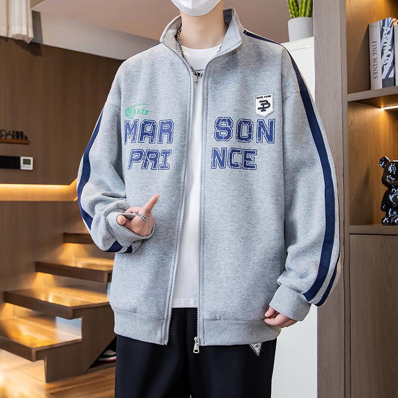 

2025 Spring/Autumn Junior Boys Stylish Cardigan Sweatshirt - Teen/Big Boy Jacket M 32.5-45 kg