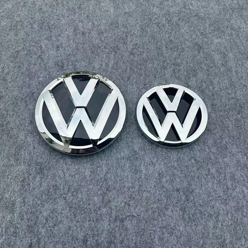 

138mm Car Front Grille Badge and 110mm Rear Trunk Emblem Lid Logo Accessories For Golf 7.5 MK7.5 2018 2019 2020 Front and Rear