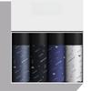4 peças Cueca Masculina Grande Cueca de Canto Plano Cueca de Alta Elasticidade e Confortável Cueca Boxer